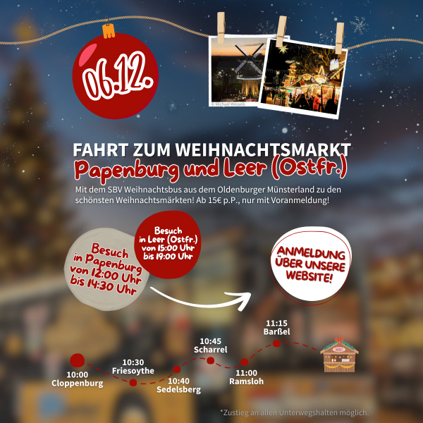 5 Jever und Carolinensiel - Fahrt zum Weihnachtsmarkt (13.12.25)